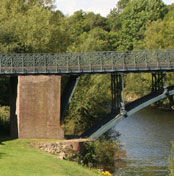 View of Coalport Bridge from the Woodbridge Inn